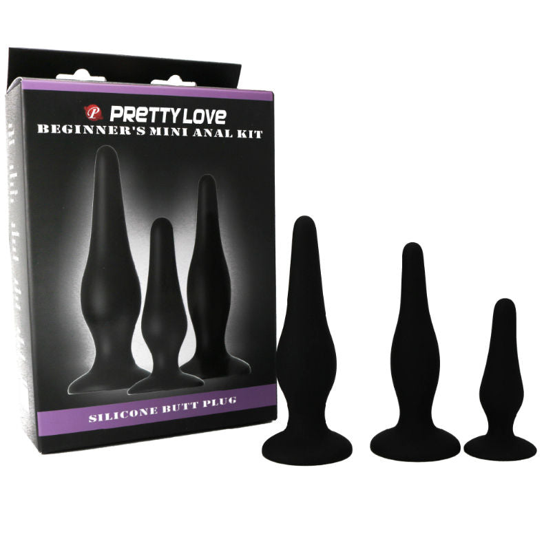 Pretty Love - Kit di Iniziazione in Silicone con Tappi Anal