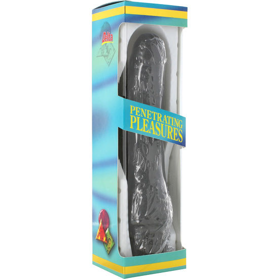 Seven Creations - Vibratore In Vinile P-shape Pene Nero 20 Cm