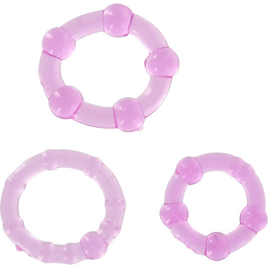 Seven Creations - Set Di Tre Anelli Per Pene Lilla