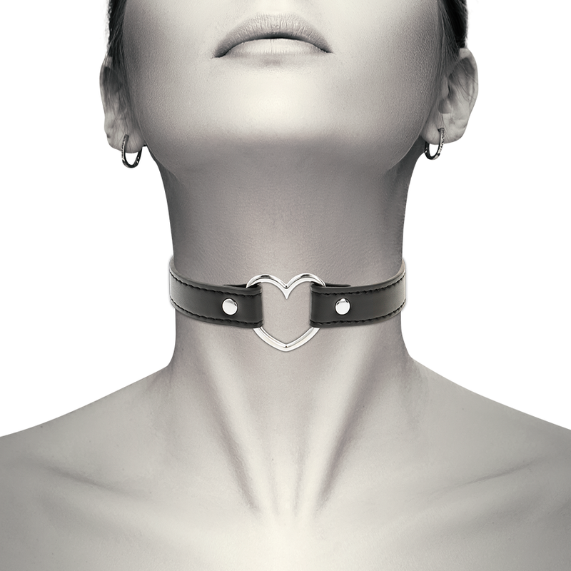 Coquette Chic Desire - Collana in Pelle Vegana Accessorio Cuore Donna