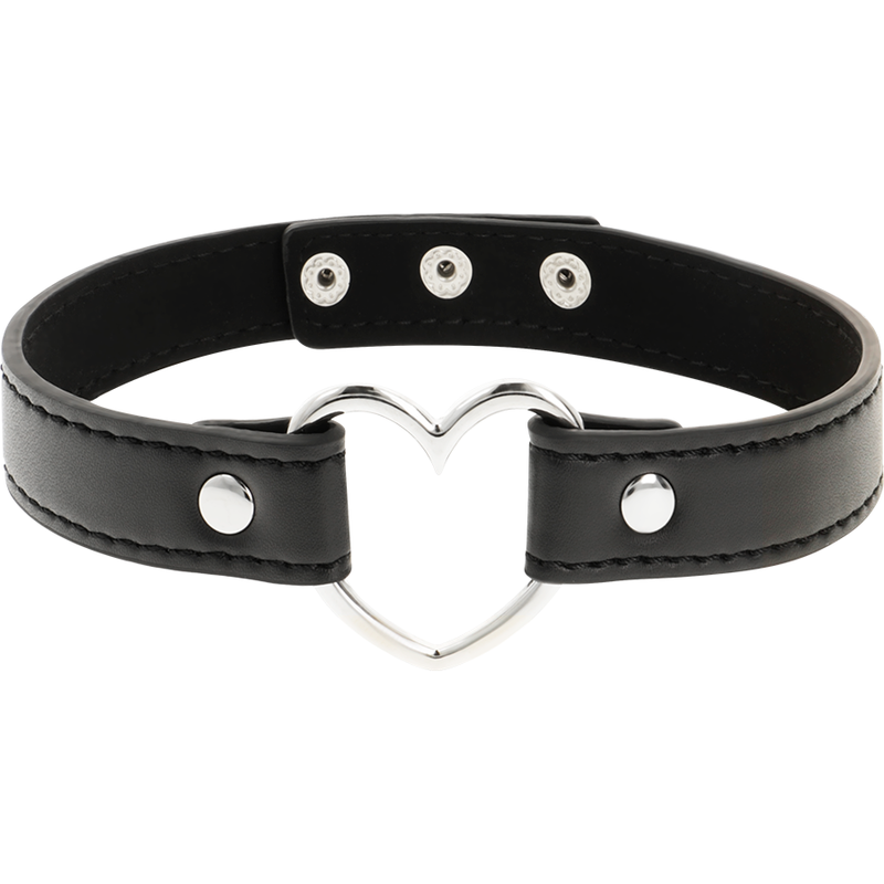 Coquette Chic Desire - Collana in Pelle Vegana Accessorio Cuore Donna