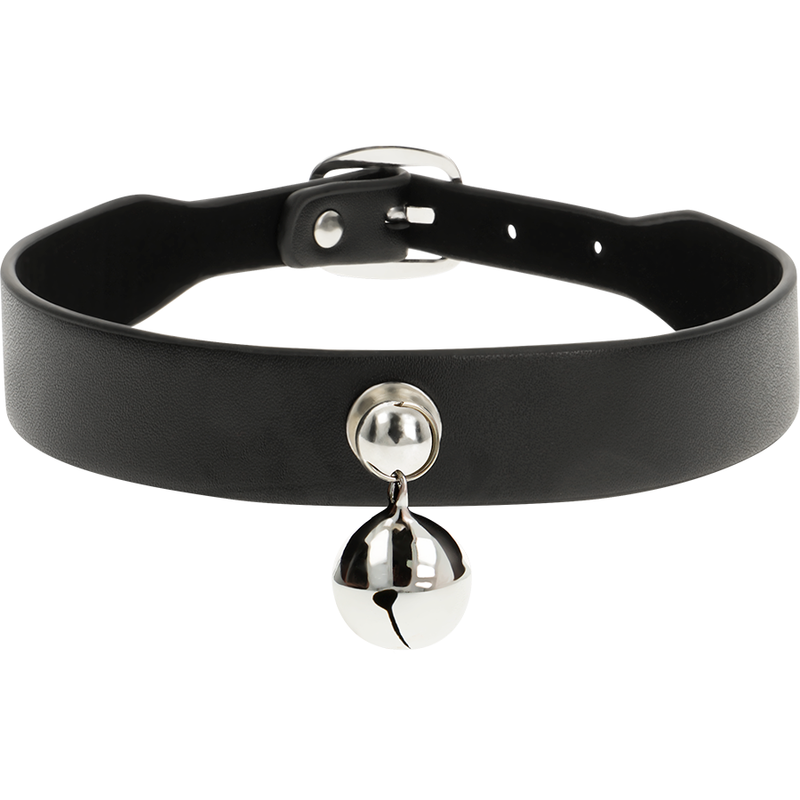 Coquette Chic Desire - Collana in Pelle Vegana Accessorio Donna con Sonaglio