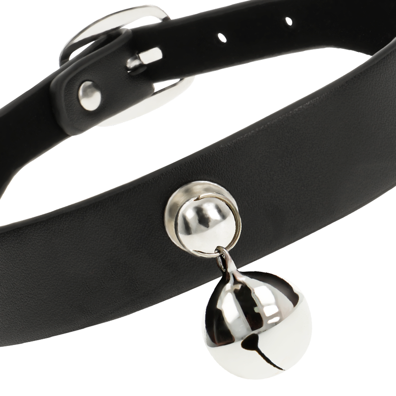 Coquette Chic Desire - Collana in Pelle Vegana Accessorio Donna con Sonaglio