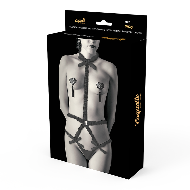 Coquette Chic Desire - Set di Lingerie con Copritepi Deluxe