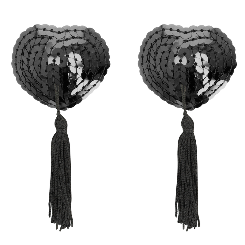 Coquette Chic Desire - Copri Capezzoli Neri con Paillettes