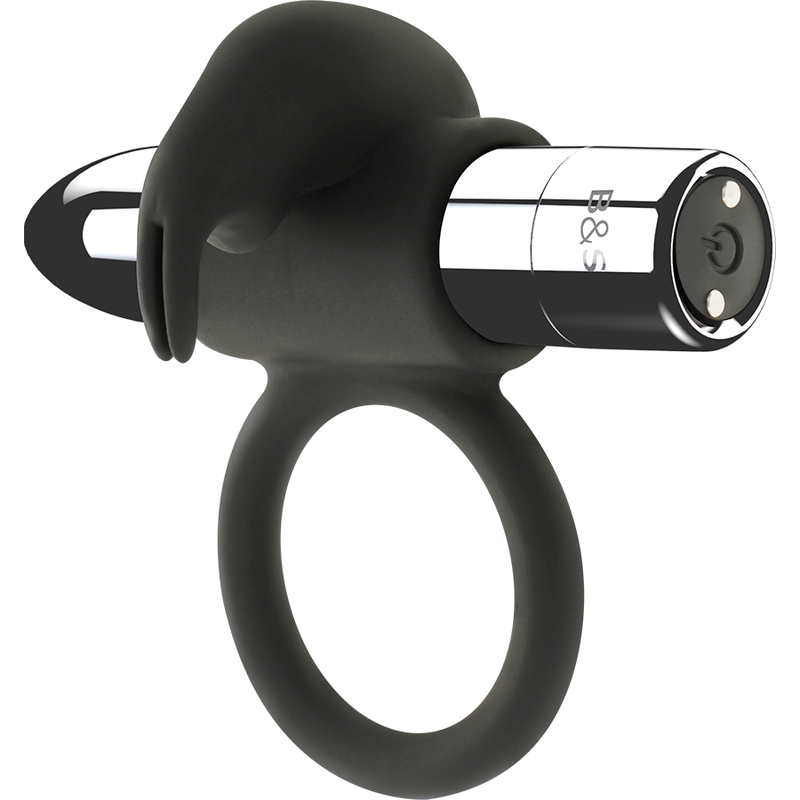 Black&silver - Anello Ricaricabile Burton 10 Modalità di Vibrazione