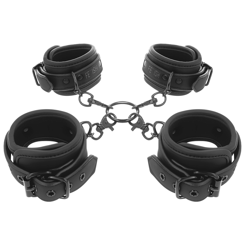 Fetish Submissive - Set di Manette per Mani e Caviglie con Fodera in Noprene